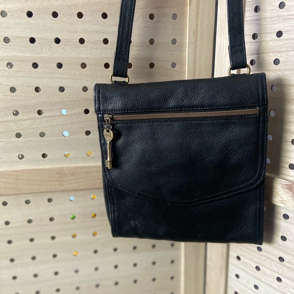 Fossil Dark Leather Bag